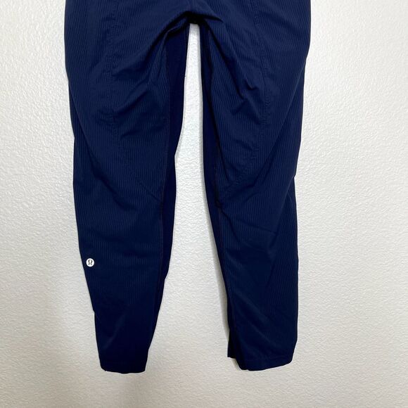 Lululemon Dance Studio Crop Pants Size 2 Track Swift Ankle Blue Drawstring Waist - Picture 11 of 12
